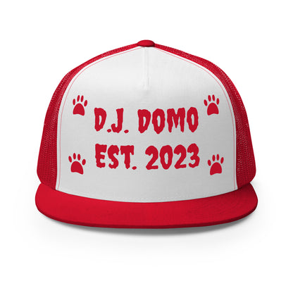 D.J. Domo "Dog Paws" Trucker Cap Multi Color/Red