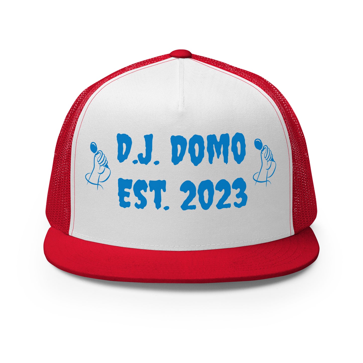 D.J. Domo "Mic" Trucker Cap Multi Color/Light Blue