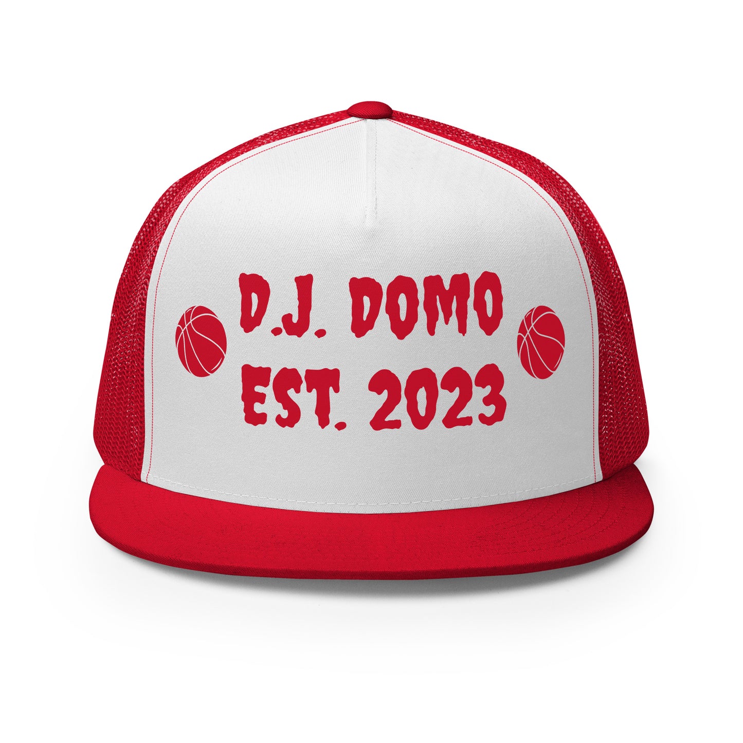 D.J. Domo "Basketball" Trucker Cap Multi Color/Red