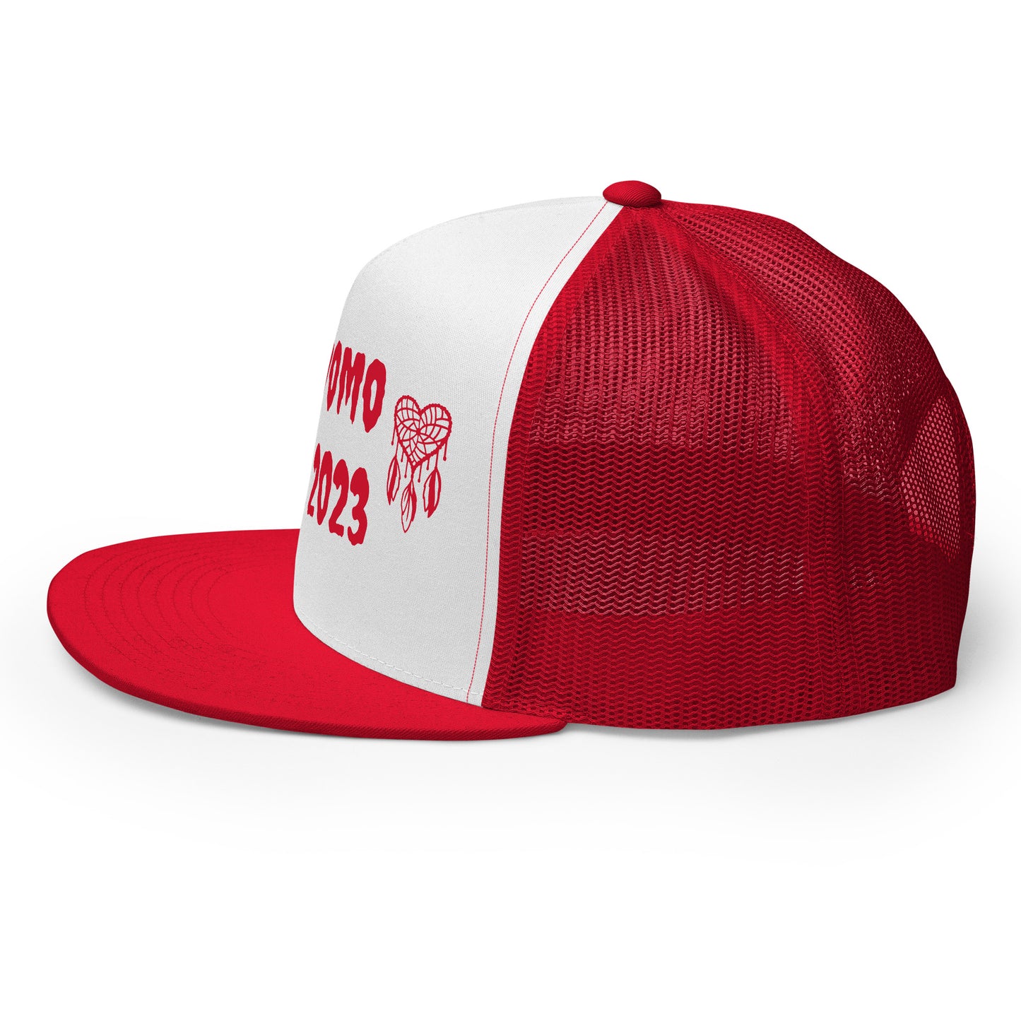 D.J. Domo "Heart Catchers" Trucker Cap Multi Color/Red