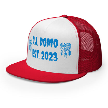 D.J. Domo "Heart Catchers" Trucker Cap Multi Color/Light Blue