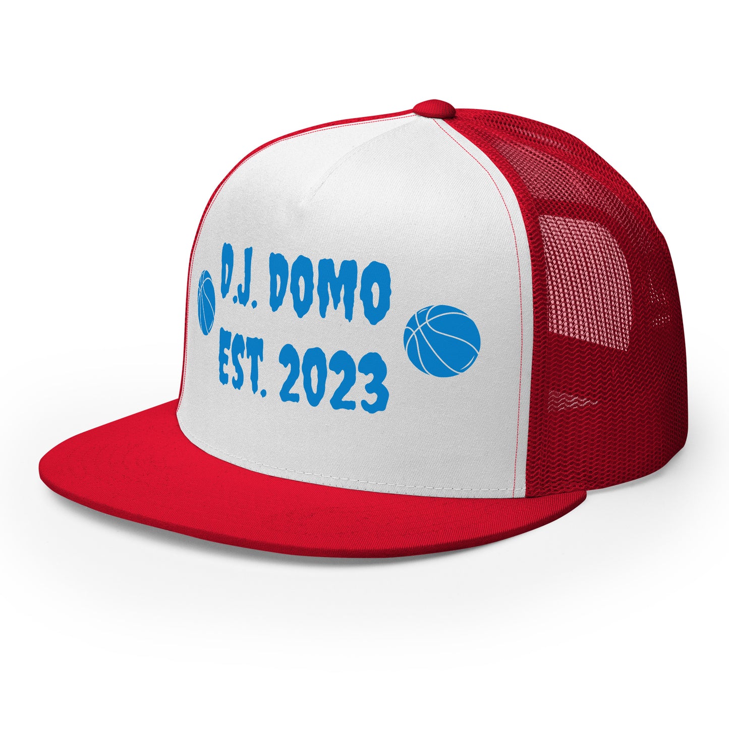 D.J. Domo "Basketball" Trucker Cap Multi Color/Light Blue