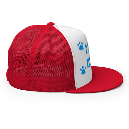 D.J. Domo "Dog Paws" Trucker Cap Multi Color/Light Blue