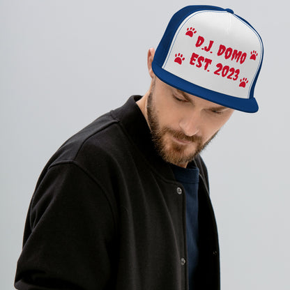 D.J. Domo "Dog Paws" Trucker Cap Multi Color/Red