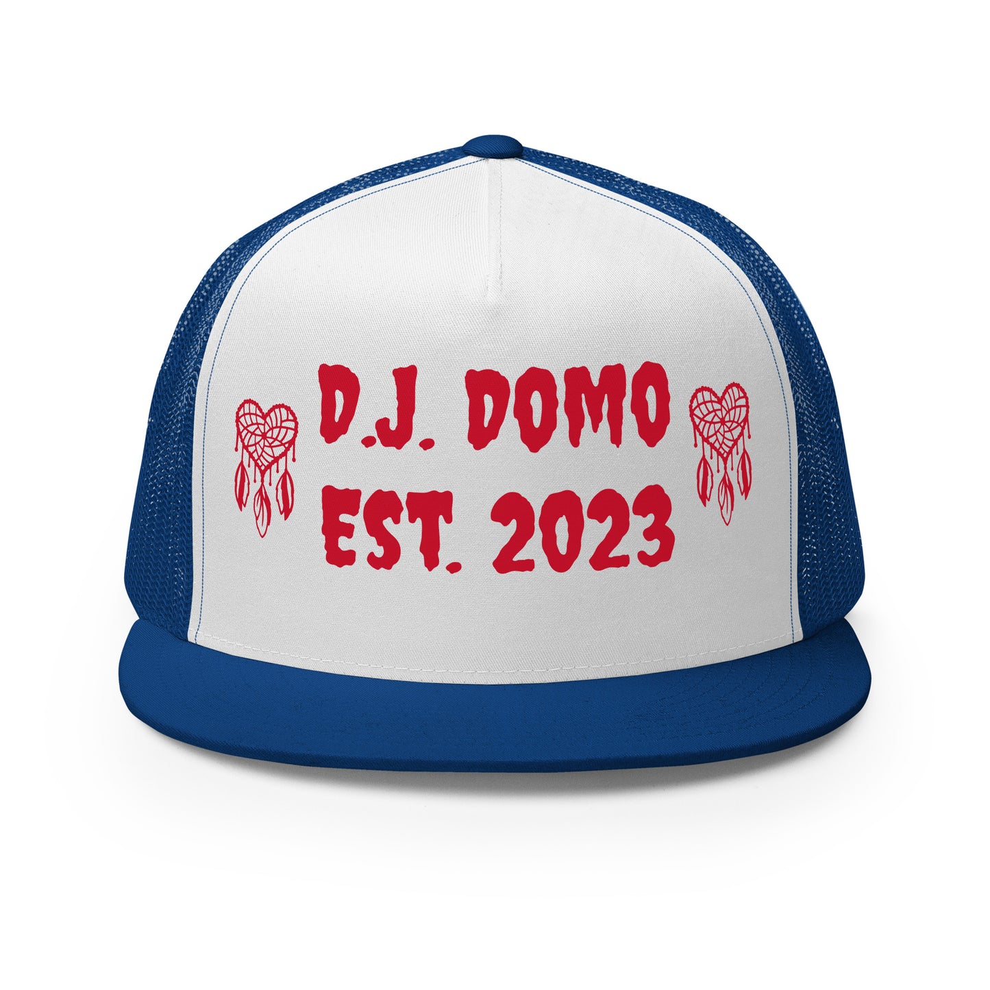 D.J. Domo "Heart Catchers" Trucker Cap Multi Color/Red