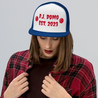 D.J. Domo "Basketball" Trucker Cap Multi Color/Red