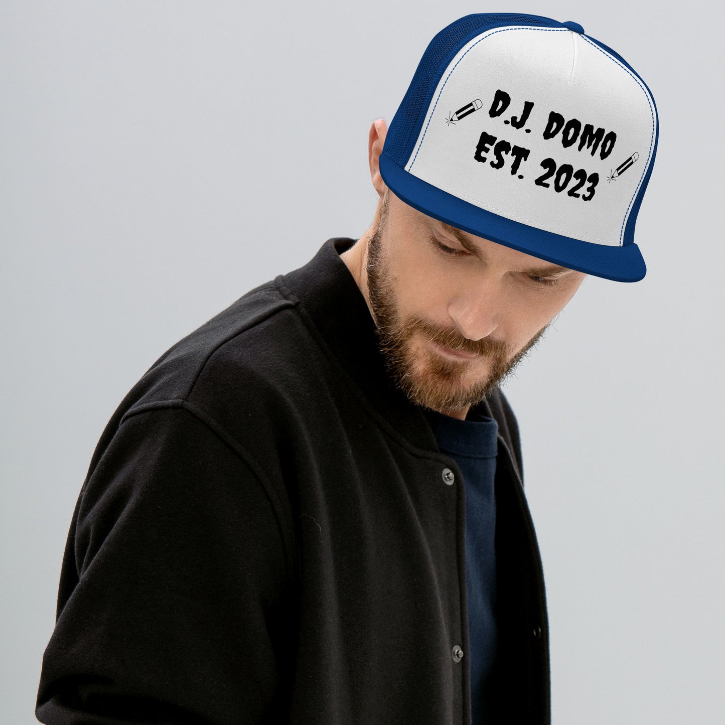 D.J. Domo "Writer" Trucker Cap Multi Color/Black