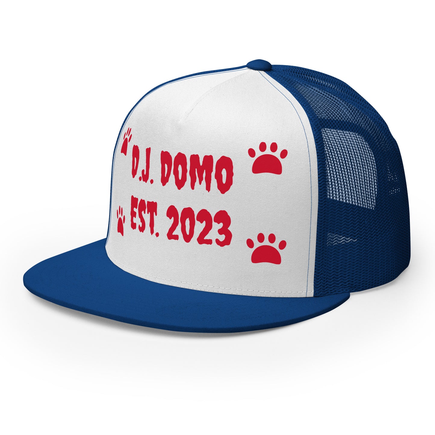 D.J. Domo "Dog Paws" Trucker Cap Multi Color/Red