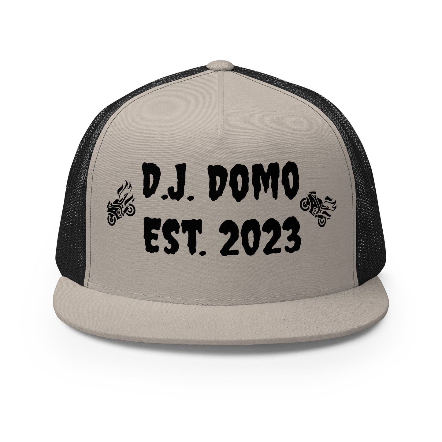 D.J. Domo "Biker" Trucker Cap Multi Color/Black