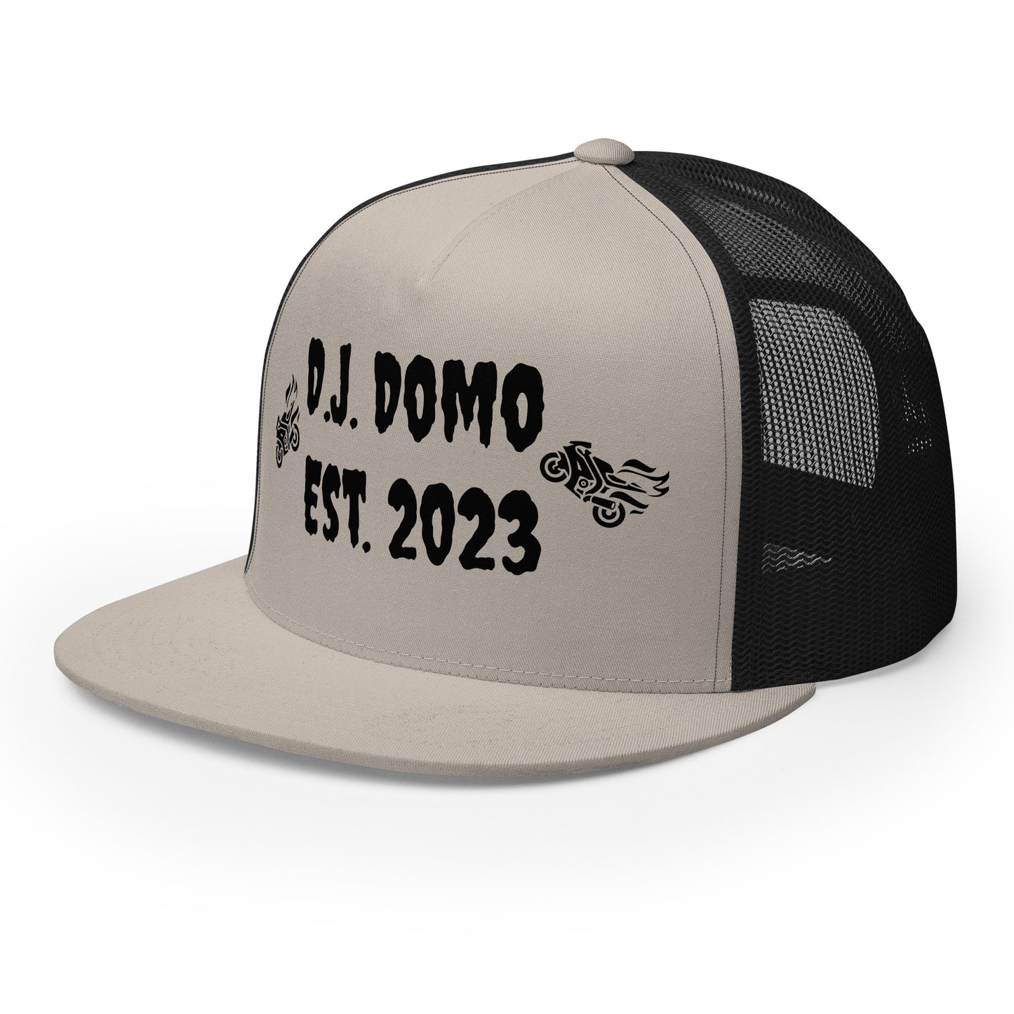 D.J. Domo "Biker" Trucker Cap Multi Color/Black