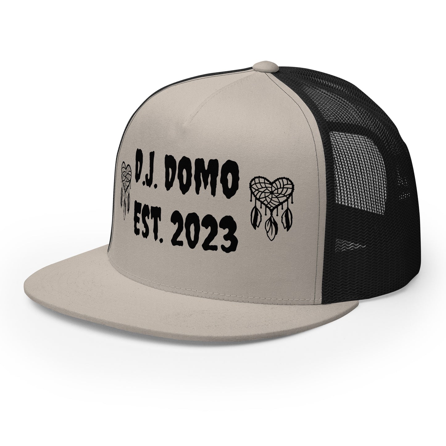 D.J. Domo "Heart Catchers" Trucker Cap Multi Color/Black