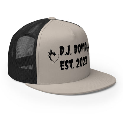 D.J. Domo "Fire Hearts" Trucker Cap Multi Color/Black