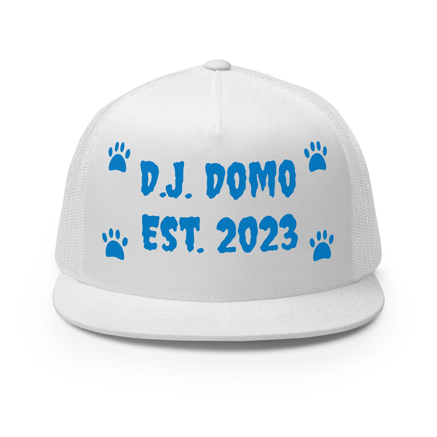 D.J. Domo "Dog Paws" Trucker Cap Multi Color/Light Blue