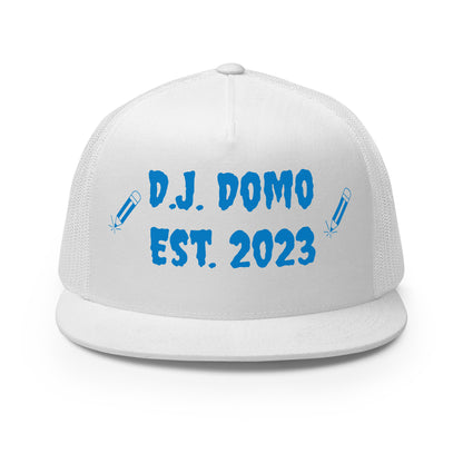 D.J. Domo "Writer" Trucker Cap Multi Color/Light Blue