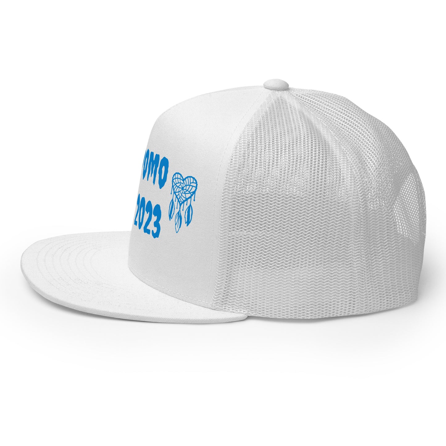 D.J. Domo "Heart Catchers" Trucker Cap Multi Color/Light Blue