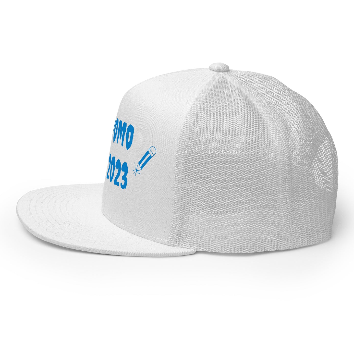 D.J. Domo "Writer" Trucker Cap Multi Color/Light Blue