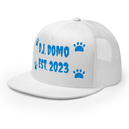 D.J. Domo "Dog Paws" Trucker Cap Multi Color/Light Blue