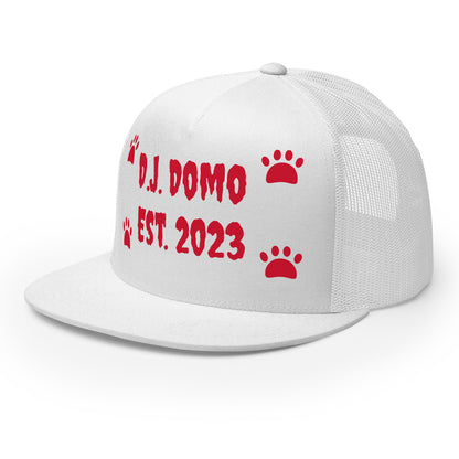 D.J. Domo "Dog Paws" Trucker Cap Multi Color/Red