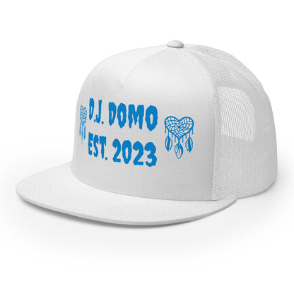 D.J. Domo "Heart Catchers" Trucker Cap Multi Color/Light Blue