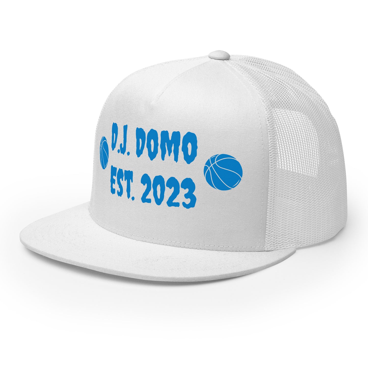 D.J. Domo "Basketball" Trucker Cap Multi Color/Light Blue