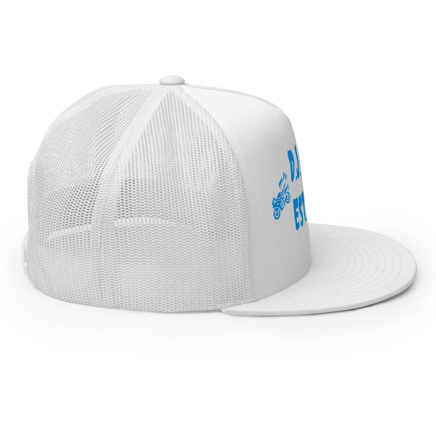 D.J. Domo "Biker" Trucker Cap Multi Color/Light Blue