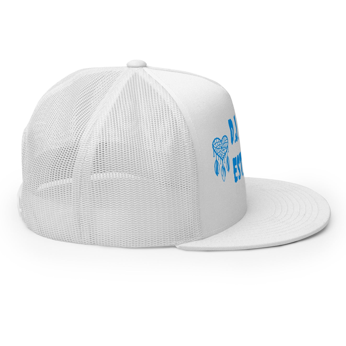 D.J. Domo "Heart Catchers" Trucker Cap Multi Color/Light Blue