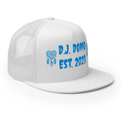 D.J. Domo "Heart Catchers" Trucker Cap Multi Color/Light Blue