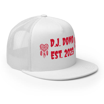 D.J. Domo "Heart Catchers" Trucker Cap Multi Color/Red