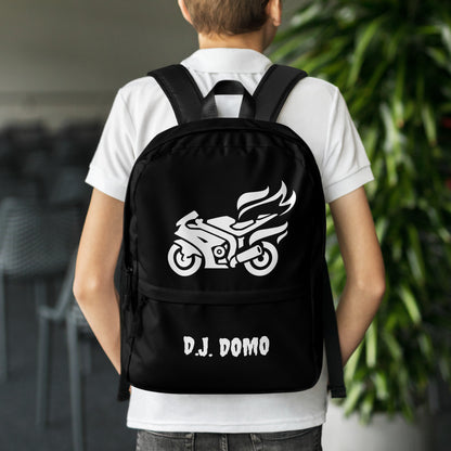 D.J. Domo Biker Backpack Black/White