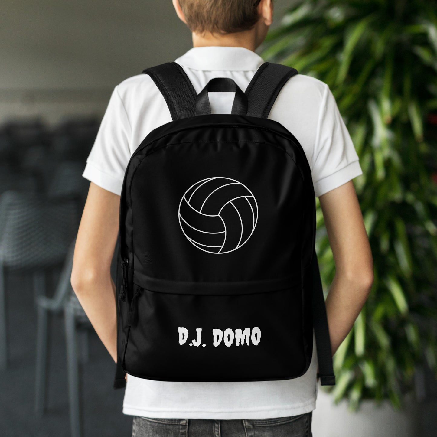 D.J. Domo Volleyball Backpack Black/White