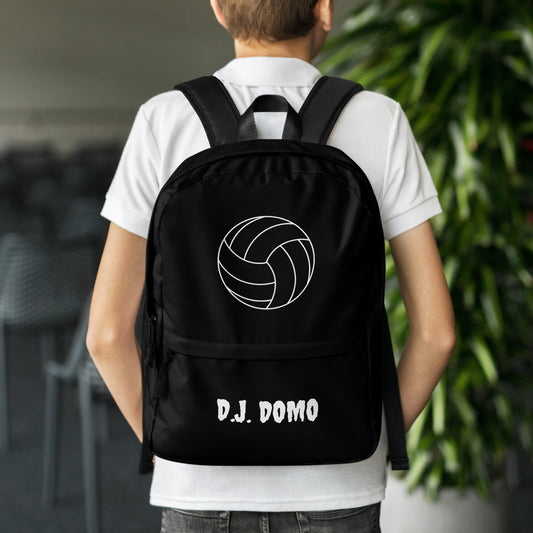 D.J. Domo Volleyball Backpack Black/White