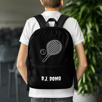 D.J. Domo Tennis Backpack Black/White