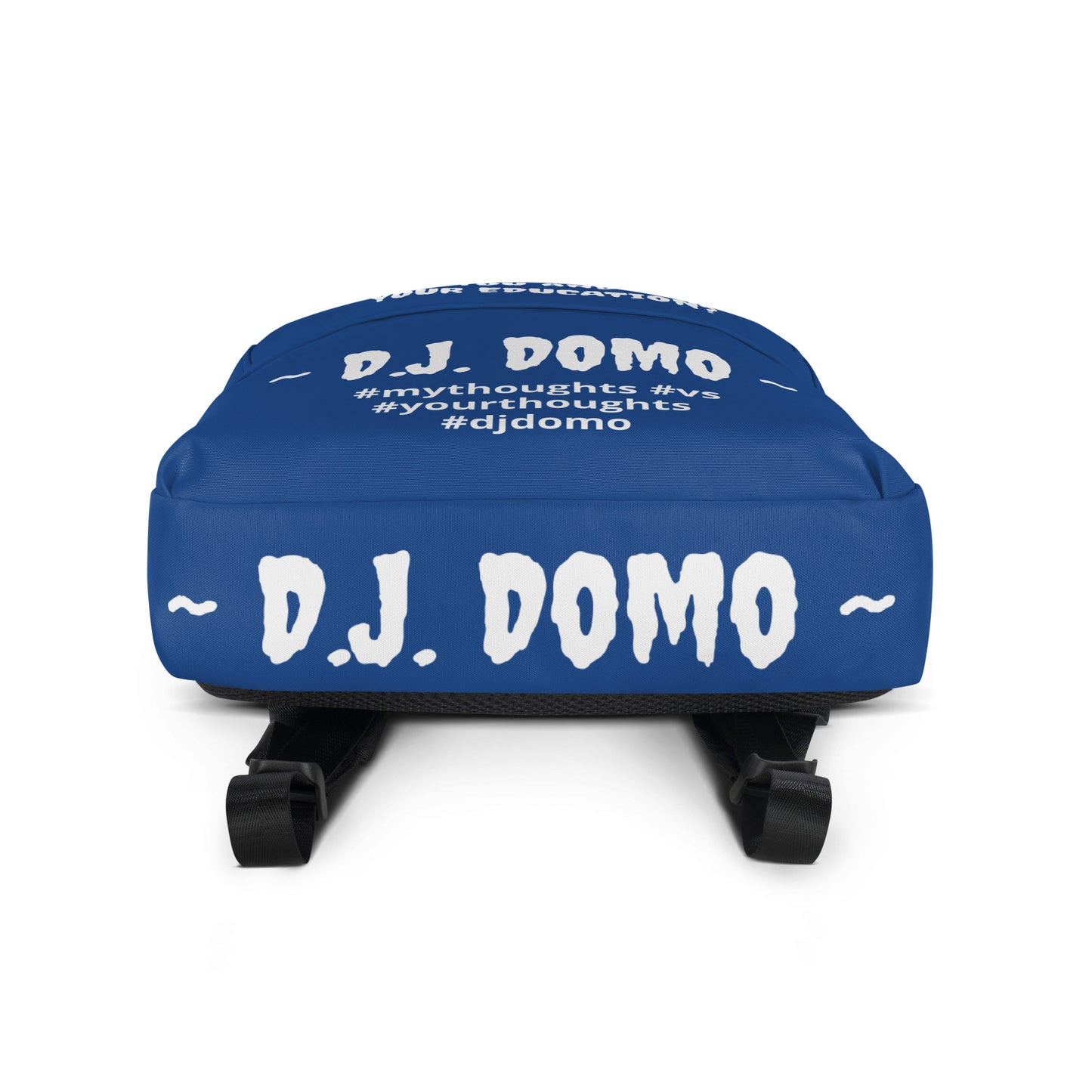 D.J. Domo DQOI Pt 1 "FEAR" Backpack Dark Blue/White