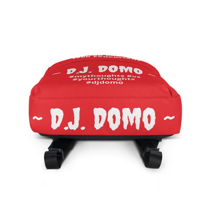 D.J. Domo DQOI Pt 1 "FEAR" Backpack Red/White