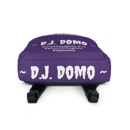 D.J. Domo DQOI Pt 1 "FEAR" Backpack Purple/White