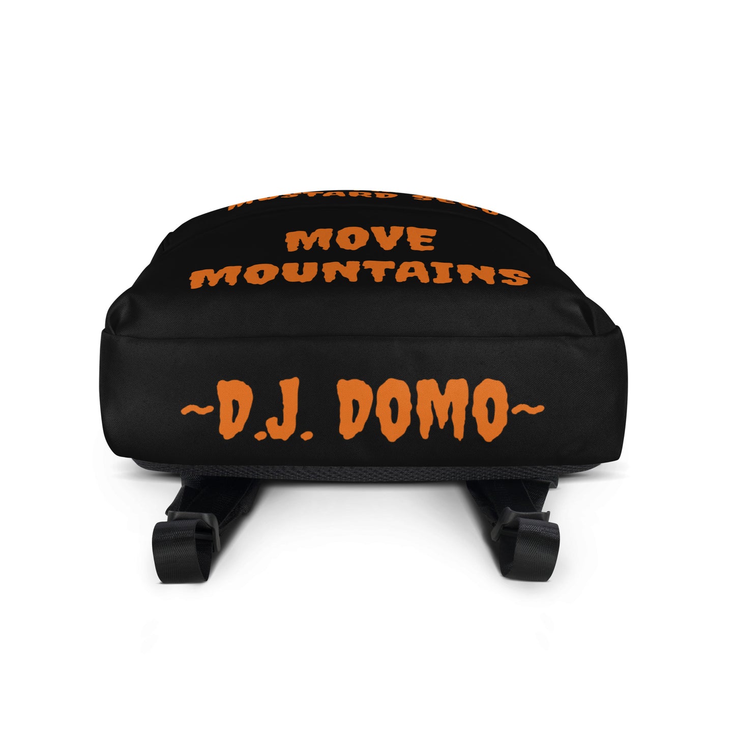 D.J. Domo "Move Mountain" Backpack Black/Rust Orange