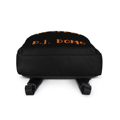 D.J. Domo "RESPECT" Backpack Black/Rust Orange