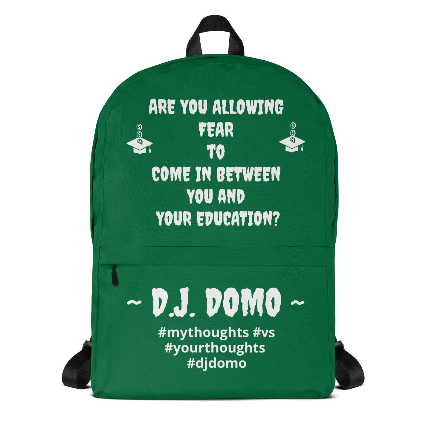 D.J. Domo DQOI Pt 1 "FEAR" Backpack Green/White