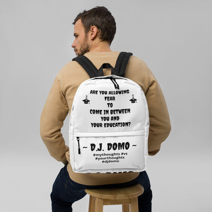 D.J. Domo DQOI Pt 1 "FEAR" Backpack White/Black