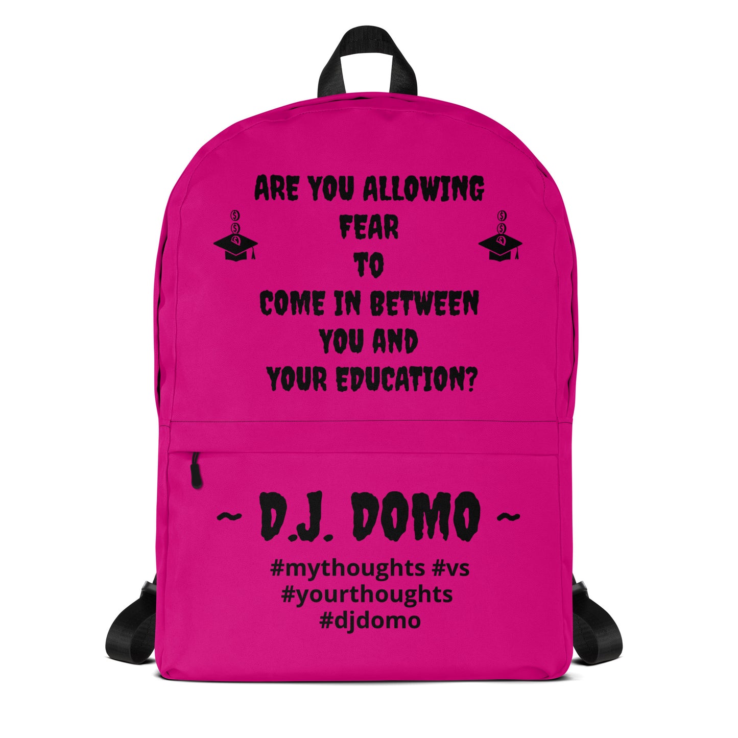 D.J. Domo DQOI Pt 1 "FEAR" Backpack Pink/Black