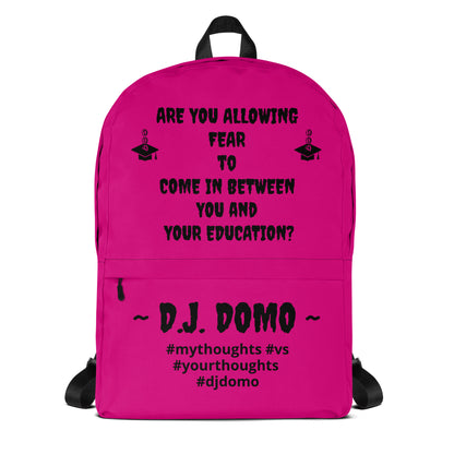 D.J. Domo DQOI Pt 1 "FEAR" Backpack Pink/Black