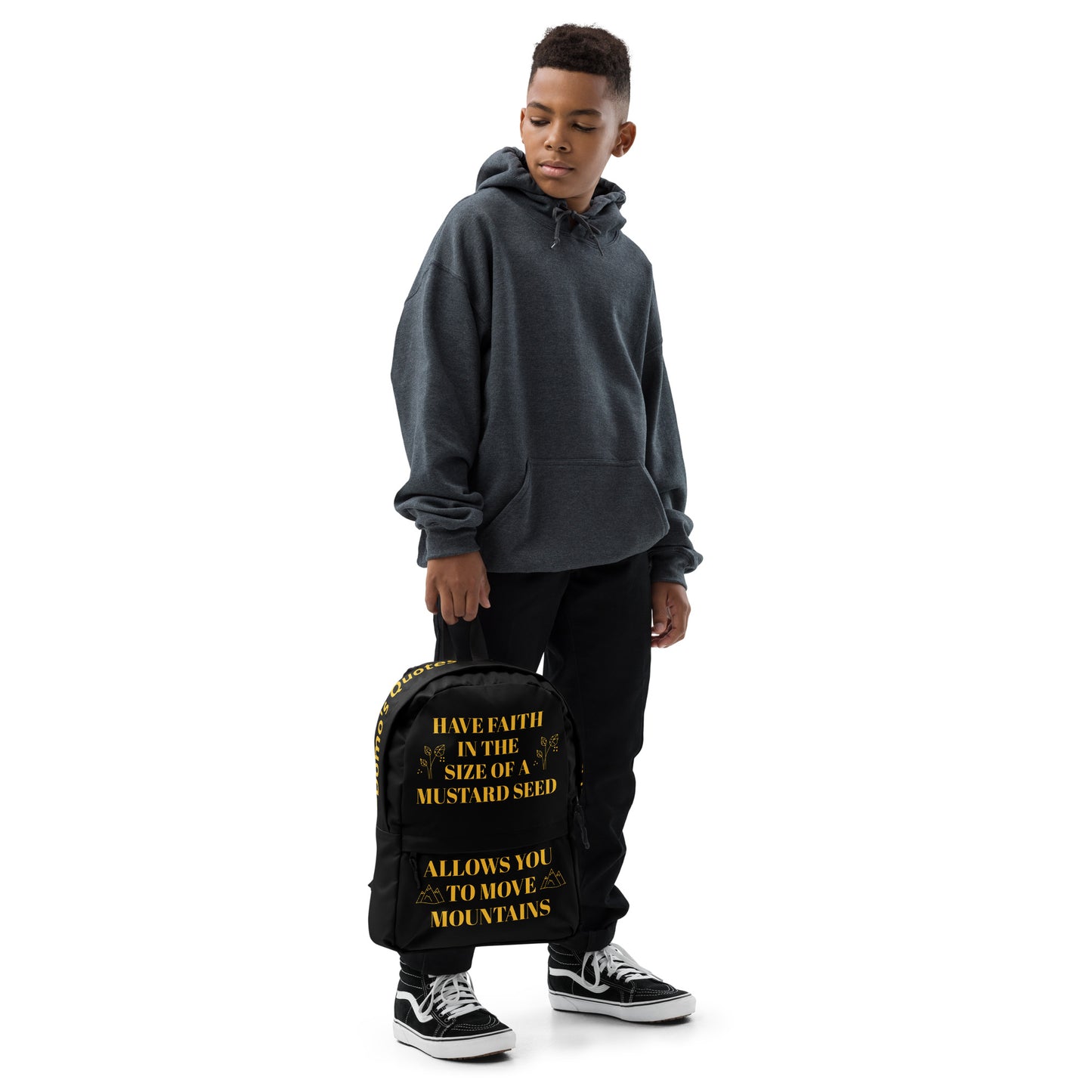 D.J. Domo DQOI Pt 1 "FAITH" Backpack Black/Gold