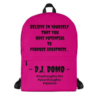 D.J. Domo DQOI Pt 1 "POTENTIAL" Backpack Pink/Black