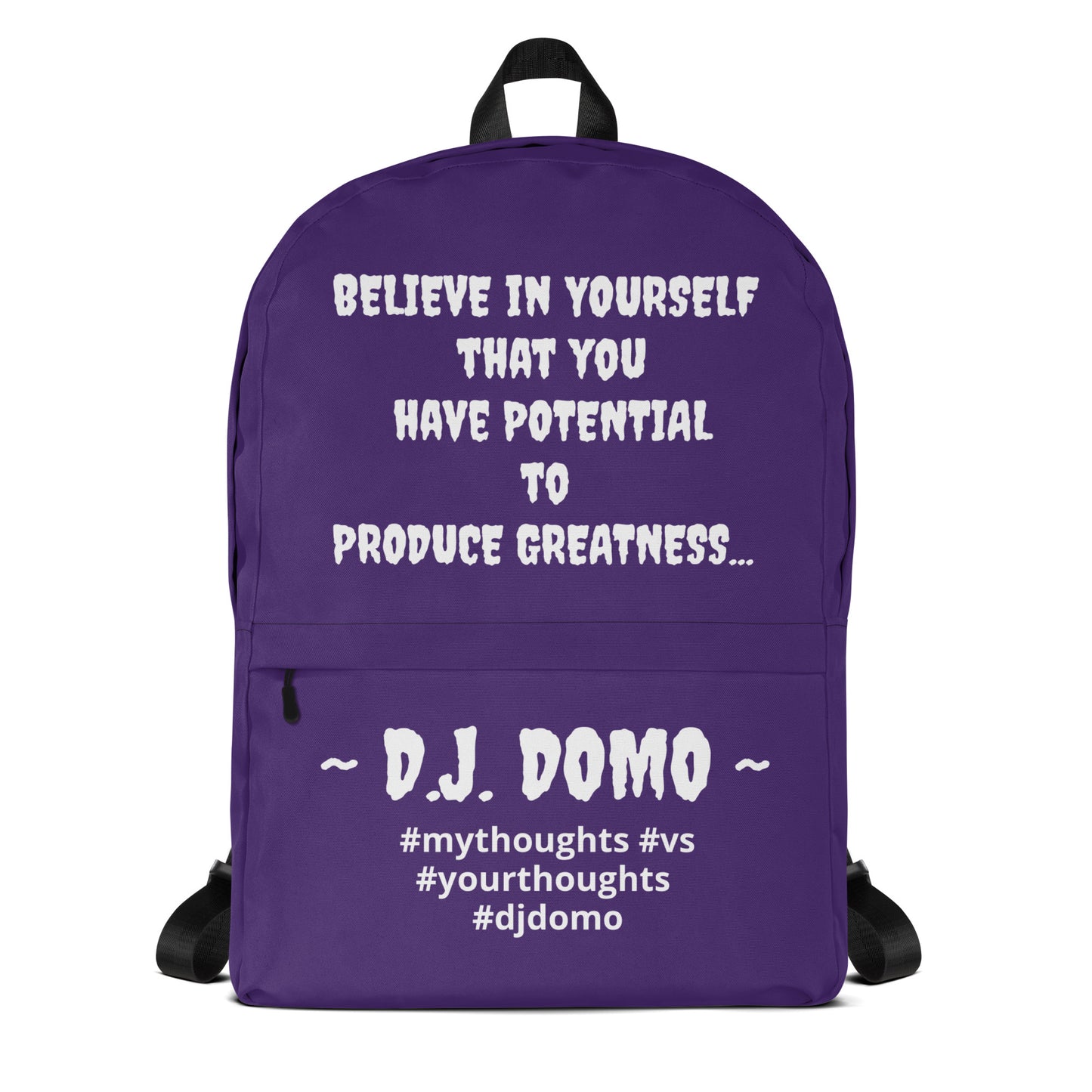 D.J. Domo DQOI Pt 1 "POTENTIAL" Backpack Purple/White