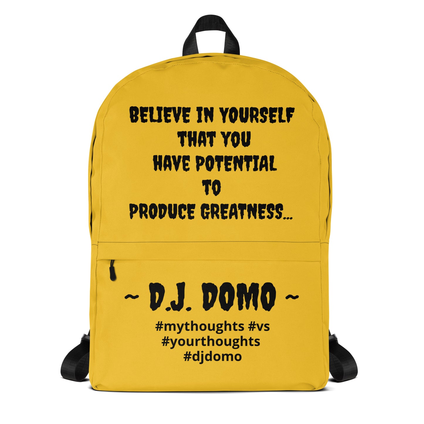 D.J. Domo DQOI Pt 1 "POTENTIAL" Backpack Gold/Black