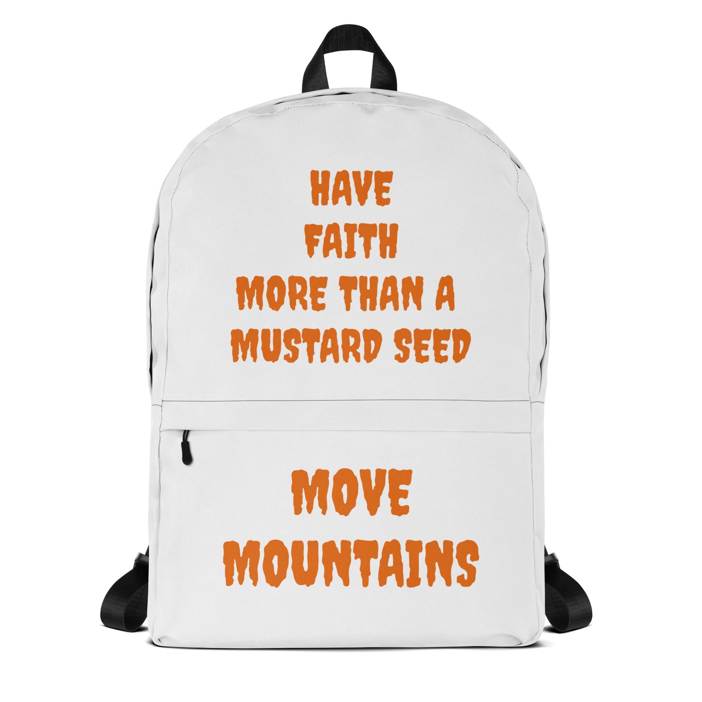 D.J. Domo "Move Mountain" Backpack White/Rust Orange