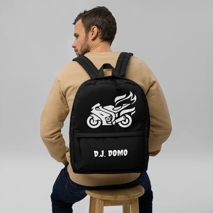 D.J. Domo Biker Backpack Black/White