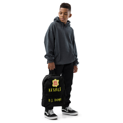 D.J. Domo "RESPECT" Backpack Black/Yellow