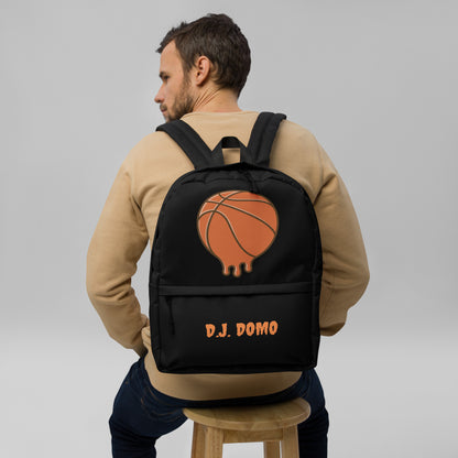 D.J. Domo Melting Basketball Backpack Black/Orange