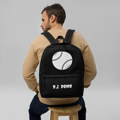 D.J. Domo Baseball Backpack Black/White